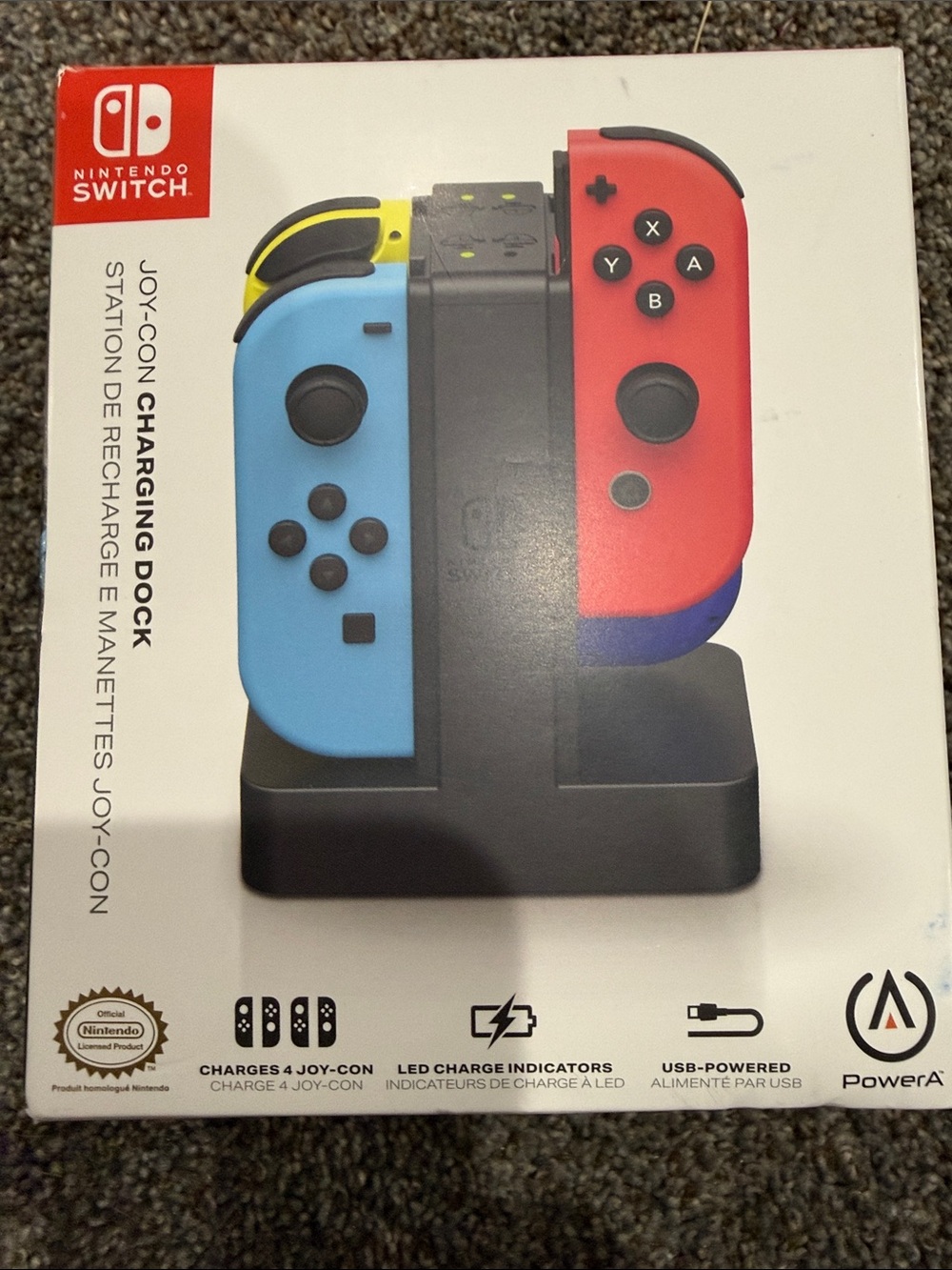 PowerA Joy-Con Charging Dock for the original Nintendo Switch, model 1501406-01